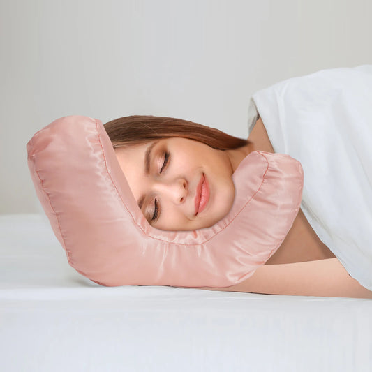Anti wrinkles-aging, Beauty Face pillow for beauty sleep + Back Sleep pillow with a free pillow case